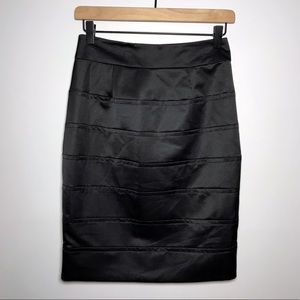 Trina Turk Tiered Seam Pencil Skirt in Black 2
